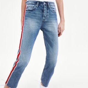 Zara Striped Jeans